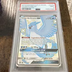 Pokemon Articuno GX Full Art Holo Shiny Vault Rare Hidden Fates SV54 PSA 9 2019 - Image 1
