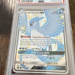 Pokemon Articuno GX Full Art Holo Shiny Vault Rare Hidden Fates SV54 PSA 9 2019 - Image 3
