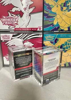 Clear Acrylic booster bundle case magnetic (set of 2) Pokemon TCG Mega - Image 2
