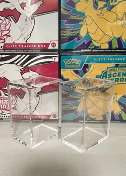 Clear Acrylic booster bundle case magnetic (set of 2) Pokemon TCG Mega - Image 3