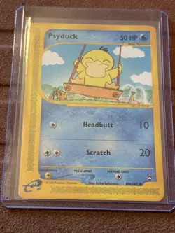 Pokemon Psyduck 104/147 Aquapolis Regular 50 HP Common 2002 Card - Image 1