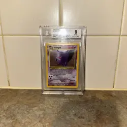Pokemon TCG Gengar Fossil Holo Rare 5/62 1999 English Beckett 8 WOTC - Image 1