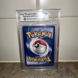 Pokemon TCG Gengar Fossil Holo Rare 5/62 1999 English Beckett 8 WOTC - Image 3