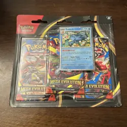 Pokemon TCG Mega Evolution Base Set 3-Pack Blister - Golduck - Brand New Sealed - Image 1