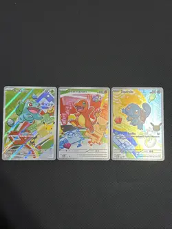 Pokemon TCG First Partner Illustration Collection Series 1 Kanto GEN 1 Starters - Image 1