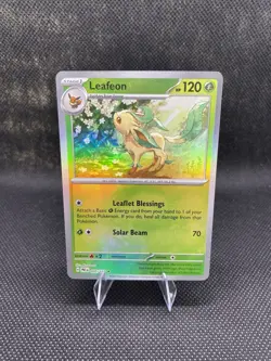 Pokemon Leafeon Holo Sv: Prismatic Evolutions 005/131 Master Ball 2025 - Image 1