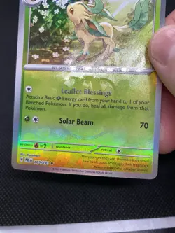 Pokemon Leafeon Holo Sv: Prismatic Evolutions 005/131 Master Ball 2025 - Image 2