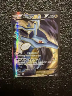 Pokemon TCG Kingdra Ex 122/124 Full Art Ultra Rare XY Fates Collide LP - Image 1