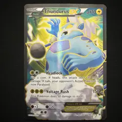 Pokemon Thundurus EX Full Art Ultra Rare Holo Roaring Skies 98/108 170HP - Image 1