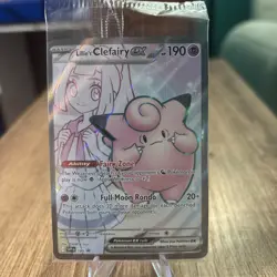 Pokemon Lillie’s Clefairy EX 195 Black Star Promo SEALED - Image 1
