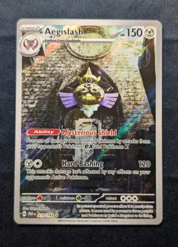 Pokemon TCG-Aegislash 210/182 Paradox Rift- Illustration Rare-NM - Image 1