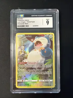 2022 Pokemon TCG: Snorlax Holo TG10/TG30 Trainer Gallery Lost Origin CGC Mint 9 - Image 1