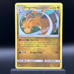 Dragonite 119/181 Holo Rare Pokemon TCG Sun & Moon Team Up - Image 1