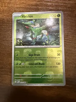Virizion (Master Ball Pattern) Holo Rare Pokemon SV: White Flare 010/086 NM - Image 1