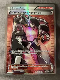 Pokemon Team Rocket's Handiwork Ultra Rare 124/124 Fates Collide Full Art Holo - Image 1