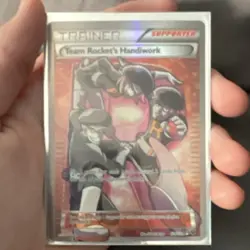 Pokemon Team Rocket's Handiwork Ultra Rare 124/124 Fates Collide Full Art Holo - Image 5