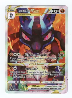 Pokemon TCG Lucario VSTAR SWSH291 Black Star Promo Crown Zenith NM - Image 1