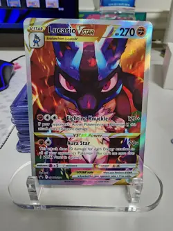 Pokemon TCG Lucario VSTAR SWSH291 Black Star Promo Crown Zenith NM - Image 3