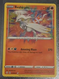 Pokemon TCG 2021 Shining Fates (Holo Amazing Rare) #17 Reshiram - NM/Mint Cond - Image 1