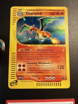 1 X POKEMON 2002 Pokemon Expedition #6 Charizard Holo NM PSA 8 - Image 3
