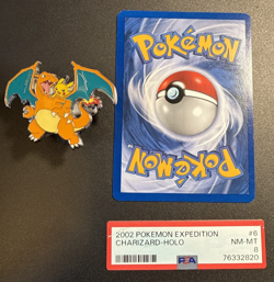 1 X POKEMON 2002 Pokemon Expedition #6 Charizard Holo NM PSA 8 - Image 4