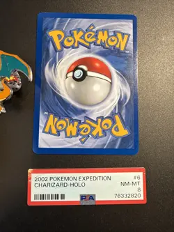 1 X POKEMON 2002 Pokemon Expedition #6 Charizard Holo NM PSA 8 - Image 5