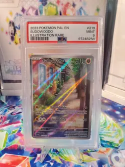 Pokemon - Pal En-Paldea Evolved Illustration Rare Sudowoodo #219 - MINT PSA 9 - Image 1