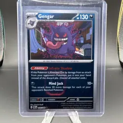 Pokemon Gengar 057/091 SV: Paldean Fates Reverse Holo Stage 2 Uncommon 130 HP - Image 1