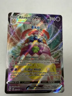 Pokemon Alcremie VMAX 310 HP Ultra Rare Champions Path 23/73 Full Art Holo - Image 1