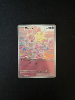 Pokemon Milcery 152/142: Stellar Crown, Illustration Rare, Holo, NM - Image 1