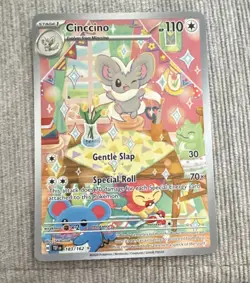 Pokemon Cinccino Illustration Rare 183/162 SV05 Temporal Forces Holo 110HP - Image 1