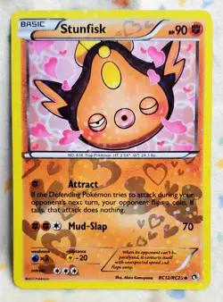 Pokemon Legendary Treasures STUNFISK RC12/RC25 Uncommon Reverse Holo 2013 NM - Image 1