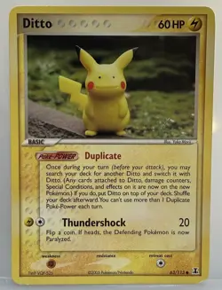 2005 Pokemon Ditto 63/113 Pikachu Delta Species Pokemon TCG - Image 1