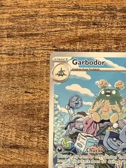 Pokemon Garbodor 204/182 SV04: Paradox Rift Illustration Rare Holo 120 HP - Image 2