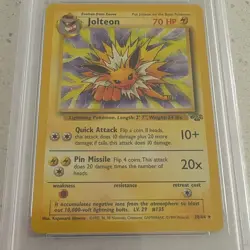 Pokemon Jolteon Jungle Non-Holo Rare PSA 8 20/64 1999 English Unlimited - Image 3