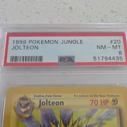 Pokemon Jolteon Jungle Non-Holo Rare PSA 8 20/64 1999 English Unlimited - Image 4