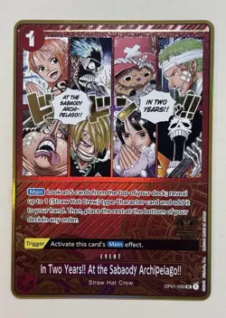2025 ONE PIECE JPN 2ND ANNIVERSARY ENGLISH OP01-030 SABAODY ARCHIPELAGO - Image 1
