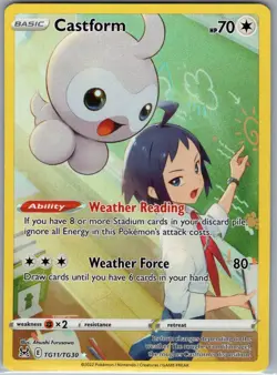 Castform TG11/TG30 SWSH11: Lost Origin Trainer Gallery - Pokemon Card - NM - Image 1