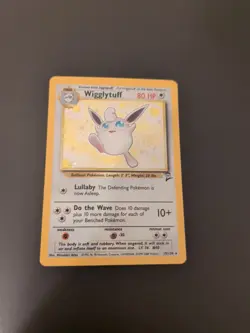 Pokemon TCG Wigglytuff Base Set 2 19/130 Holo Unlimited Holo Rare - Image 1