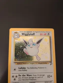 Pokemon TCG Wigglytuff Base Set 2 19/130 Holo Unlimited Holo Rare - Image 2