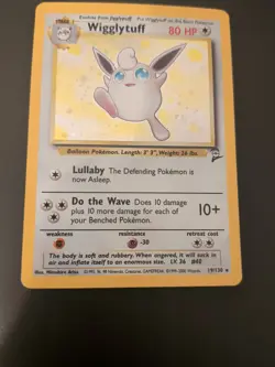 Pokemon TCG Wigglytuff Base Set 2 19/130 Holo Unlimited Holo Rare - Image 3
