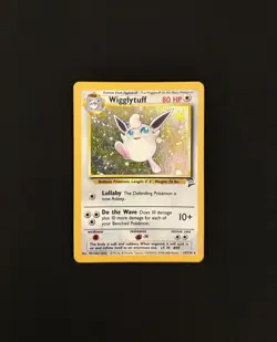 Pokemon TCG Wigglytuff 19/130 Base Set 2 Holo Rare Unlimited WOTC Vintage - Image 1