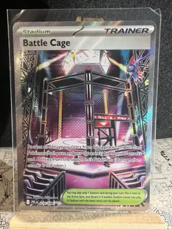 Pokemon TCG Battle Cage Trainer Card Full Art Ultra Rare Holo 116/094 - Image 1