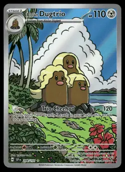 Alolan Dugtrio 208/191 Illustration Rare Surging Sparks Pokemon Near Mint - Image 1