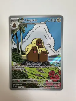 Pokemon Card Alolan Dugtrio 208/191 Illustration Rare Surging Sparks Near Mint - Image 3