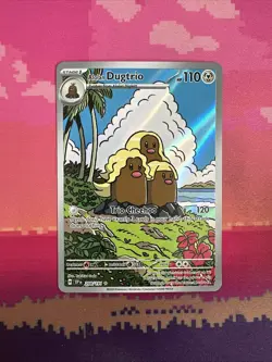 Pokemon Card Alolan Dugtrio 208/191 Illustration Rare Surging Sparks Near Mint - Image 1