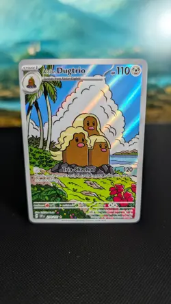 Pokemon Card Alolan Dugtrio 208/191 Illustration Rare Surging Sparks Near Mint - Image 1