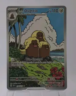 Alolan Dugtrio 208/191 Illustration Rare Surging Sparks Pokemon Card TCG - Image 1