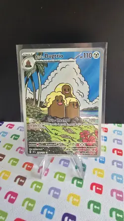 Pokemon TCG Alolan Dugtrio Card S&V Surging Sparks 208/191 Illustration Rare - Image 1