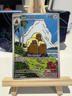 Pokemon TCG Alolan Dugtrio Card S&V Surging Sparks 208/191 Illustration Rare - Image 1